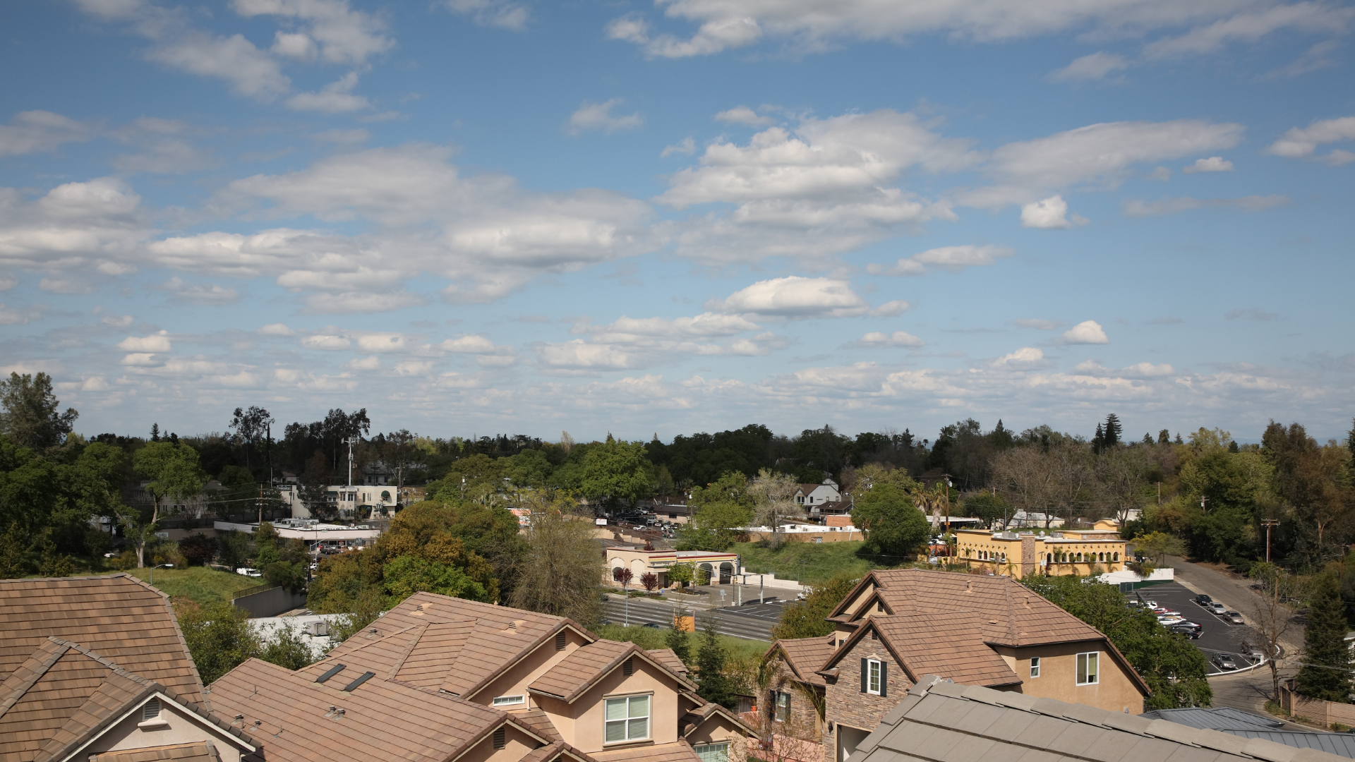 Aerial view of homes in Oxford County